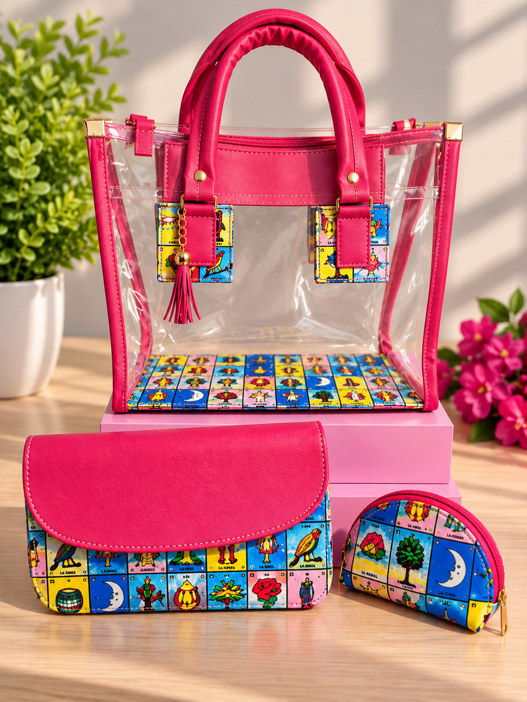 3 bags in one transparent Loteria